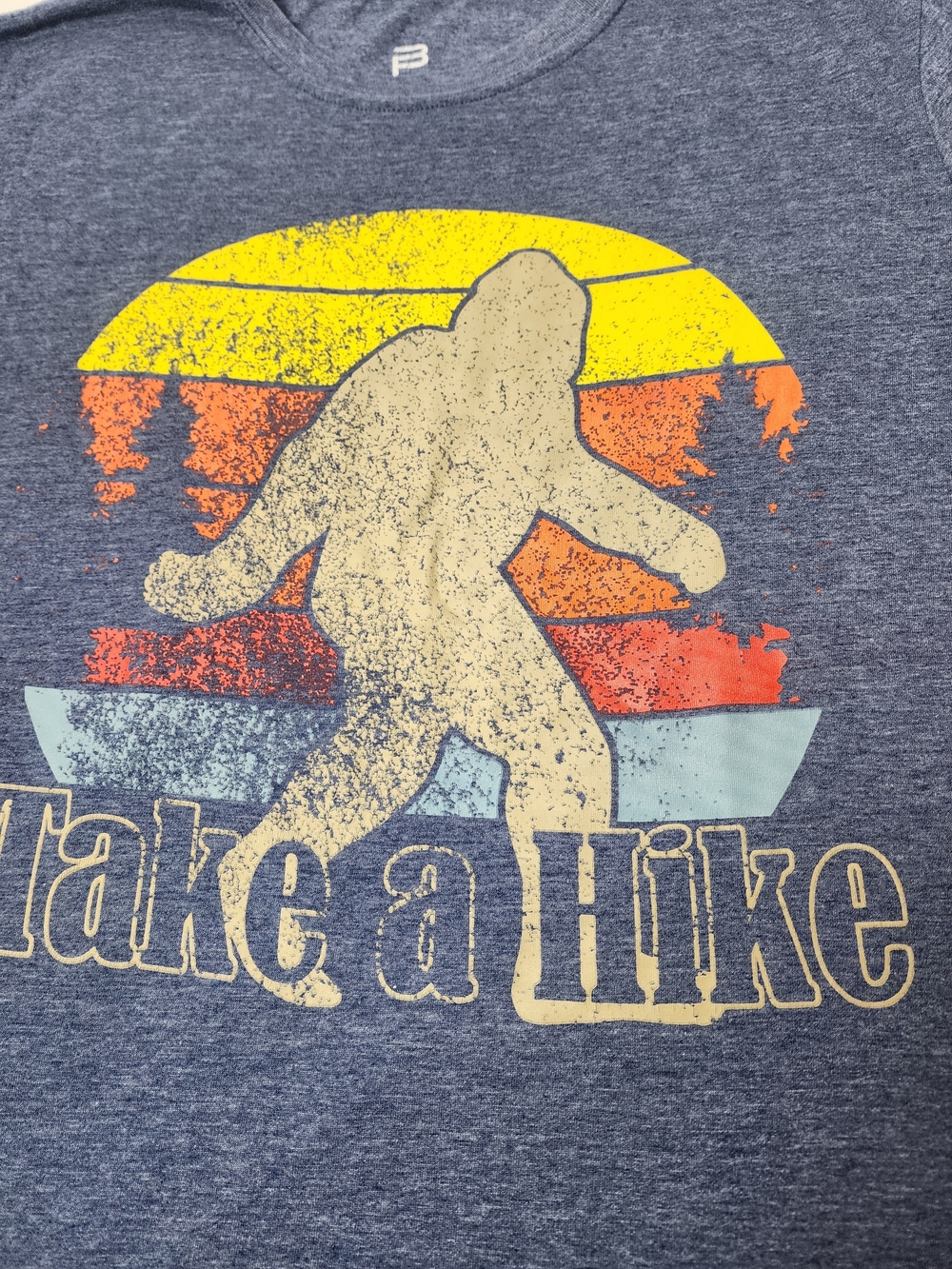 Men's Heather Navy 'Take a Hike' Graphic Short Sleeve Tee - Picture 2 of 6